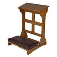 thumbnail image 2 of Christian Brands F4597 Oak - Cross Padded Kneeler, 2 of 2
