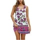 thumbnail image 1 of Vestido Corto de Verano Casual de Moda Impreso Cuello Redondo Bolsillo sin Mangas de las Mujeres, Vestido Casual para Diario, 1 of 1