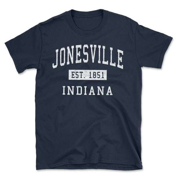 Jonesville Indiana Classic Established Men's Cotton T-Shirt