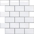 thumbnail image 1 of Adhesive For Kitchen Bathroom, Faux Tile Adhesive Wall White Kitchen Adhesive, Waterproof, 4 Pieces (black, 4 Sheets), 1 of 5