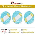 thumbnail image 2 of 3 Pack Premium Inflatable Aqua Portable Summer Water Hammock Bed, Chair, Lounger Float for Adults, 3 x Yellow, 2 of 6