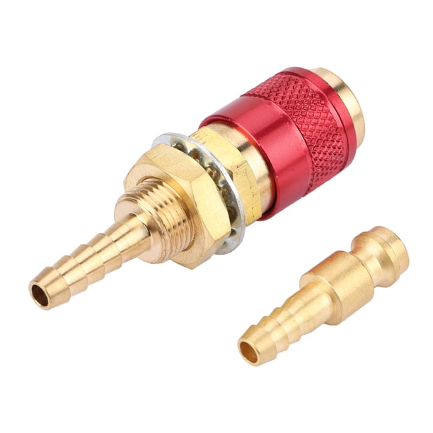 Adaptador De Gas Y Enfriado Por Agua Ligero Y Resistente Al Desgaste, Conector Rápido De Soplete De Soldadura De Latón, M6 Para Soplete De Soldadura Mig Tig Soplete De Soldadura ANGGREK IGGS09