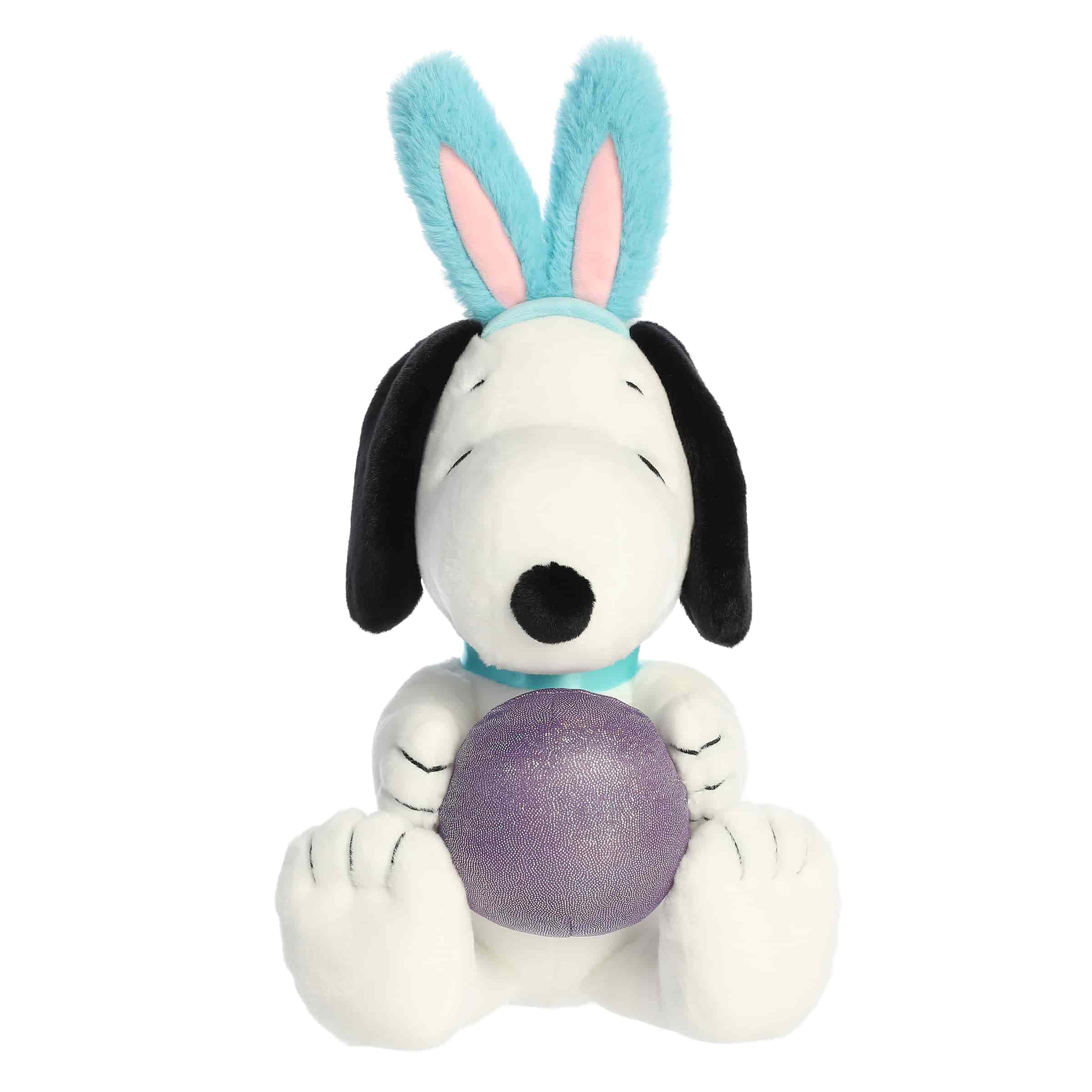 Aurora - Medium Adorable Stuffed Animal - 11" Easter Snoopy With Egg - Peanuts