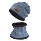 thumbnail image 2 of Conjunto de gorro de invierno para hombre y mujer, gorro y silenciador de punto grueso de terciopelo Wmkox8yii jkg6715, 2 of 2