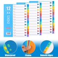 thumbnail image 4 of shiyou-36 Pcs Binder Dividers Multicolor Index Dividers A4 Plastic Binder Tab Dividers for 3 Ring Binders Index Dividers File Dividers Notebook Dividers for School Office Home Learning, 4 of 4