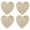 Golden, variant on Coasters Set for Dining Table Mats, 4Pcs Place Mats Hollow Anti-scratch Heart-shape Insulated Cup Mats Tableware for Daily Use
