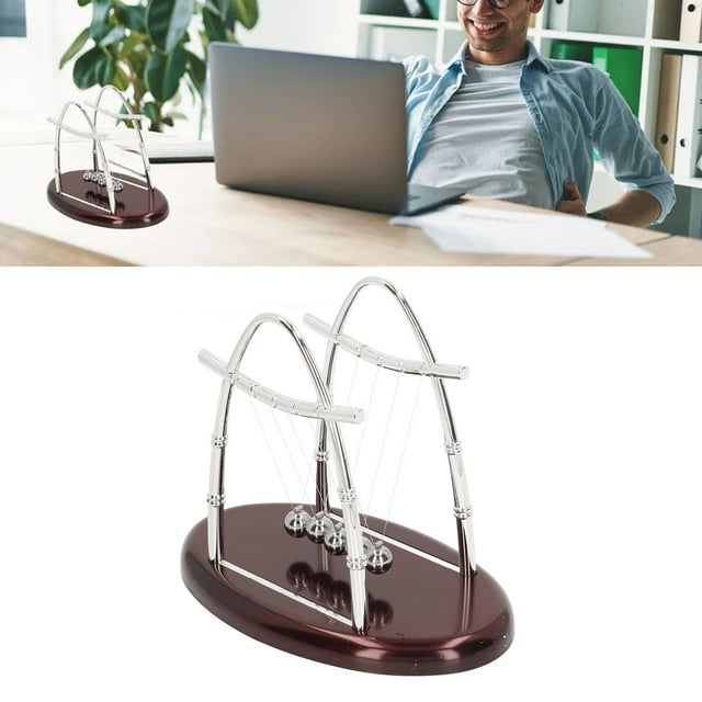 Pendulum Cradle Balance Balls Ciencia Física Desk Gadget Juguetes Accesorios Regalos Para Decoración de la Oficina en Casa
