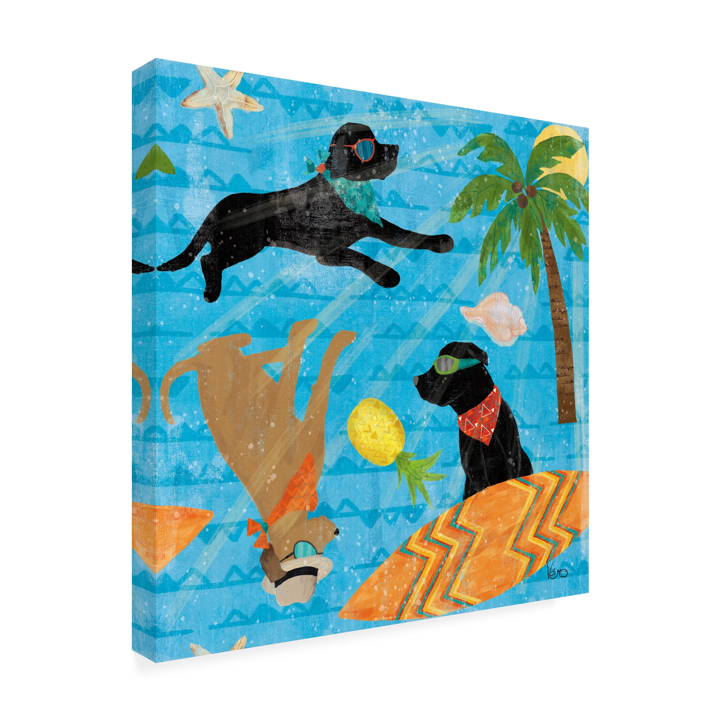 Veronique Charron 'Good Vibes Pattern IA' Canvas Art