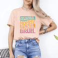 thumbnail image 2 of Mama Mommy Mom Bruh Funny Sarcastic Tee Women Wavy Colorful Mothers Day Gift, 2 of 5