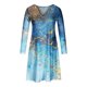 thumbnail image 5 of Vestido de jersey con cuello en V y manga larga estampado a la moda para mujer Pompotops  hdfakjf8376, 5 of 5