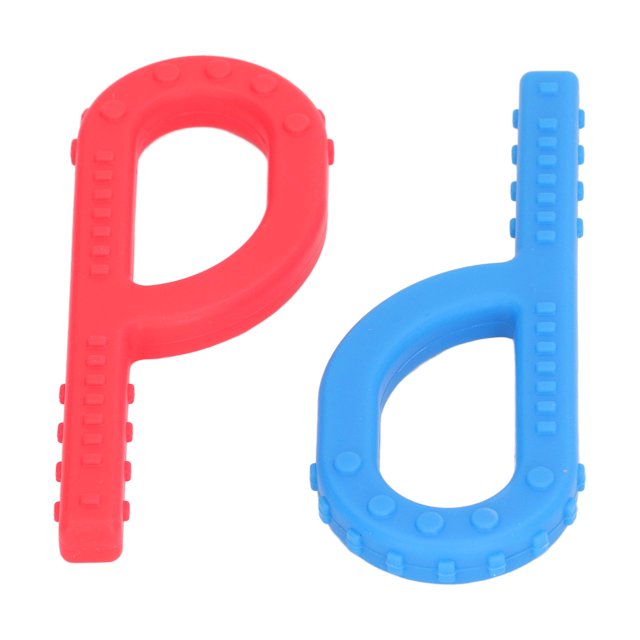 Bâton de Dentition en Forme de P, Jouet Sensoriel à Mâcher Souple Portable pour Bébé pour Autisme TDAH Type 1