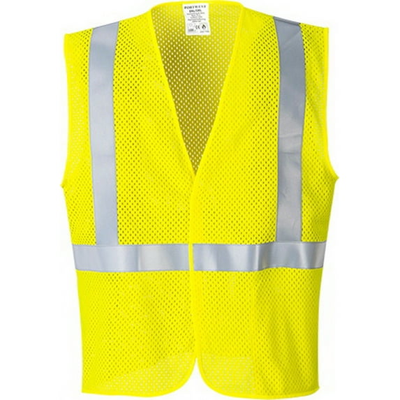 Portwest UMV21 ARC Rated FR Protective Mesh Vest Yellow, X-Large