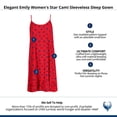 thumbnail image 5 of Elegant Emily  Star Cami Sleeveless Sleep Gown (Women), 5 of 5