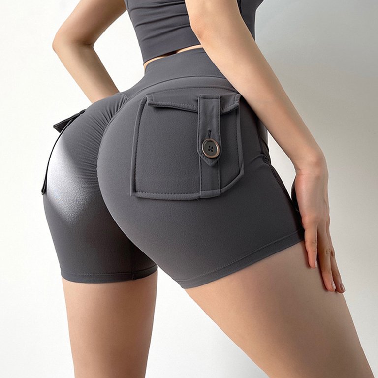 Women's High Waist Pocket Hips Shorts Hot Pants