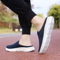 thumbnail image 2 of Dakaela Mules for Women Lightweight Slip on Sneakers Knit Mesh Open Back Walking Running Tennis Flats, 2 of 7