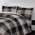 thumbnail image 2 of 3 Pieces Flannel Sherpa Reversible Comforter Set, 2 of 3