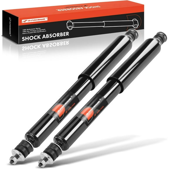 A-Premium Pair (2) Shock Absorber Compatible with Ford F-250, F-350, Mustang & Chevrolet Truck & GMC Truck & Buick Century & Mazda 808 & Volvo 122 & Jaguar XKE & Saab 99 & Mercury & American Motors