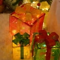 thumbnail image 5 of Set Of 3 LED Christmas Lighted Gift Boxes, Christmas Boxes for Gifts, Christmas Ornaments Light Gift Boxes Indoor Outdoor Christmas Tree Decorations, 5 of 8