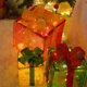 thumbnail image 5 of Adornos navideños, cajas navideñas iluminadas con control remoto, juego de 3 luces LED para decoración de exteriores, cajas navideñas para exteriores, cajas decorativas para exteriores., 5 of 7