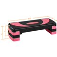 thumbnail image 5 of Yaheetech Adjustable Aerobic Step Platform with Risers & Non-Slip Surface, for Home Gym, Rose Red, 5 of 5