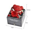 thumbnail image 4 of Joyero FLhrweasw - Caja organizadora joyas rosas preservadas para seres queridos rojo, 4 of 8