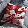 thumbnail image 2 of Manfei Gradient Red Sewing & Crafting Fabric (1 Yard) for Girls Women, Aesthetic Splatters Home Decor Fabric by the Yard, Ombre Oil Painting Fabric by the Yard, Luxurious Bedroom Decoration, 2 of 6