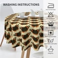 thumbnail image 6 of XMXT Waterproof Table Cloth, Butterfly Animals Print Polyester Round Tablecloth for Dining Party Decor, 60 inches, 6 of 8