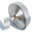 thumbnail image 1 of MasteelfCA 2M Glitter Christmas Ribbon Wreath Present Wedding Arts Crafts Gift Wrapping Party Decor (Silver), 1 of 7