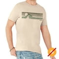 thumbnail image 3 of DelSol Men Crew Tee - Sunset Wave - Beige T-Shirt (YS) for Kids, 3 of 3