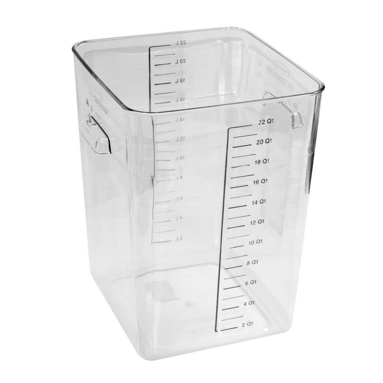 Rubbermaid - Food Storage Container: Polycarbonate, Square - 57837684 - MSC  Industrial Supply