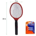 thumbnail image 3 of Gustave Electric Fly Swatter, 3-Layer Safety Mesh, ABS Material, Indoor/Outdoor Pest Control, Red, 3 of 9