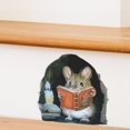 thumbnail image 4 of Pegatinas visuales estéreo 3D con forma de agujero de ratón, decoración creativa para esquinas de dormitorios, papel tapiz autoadhesivo, pegatinas de gatito, 4 of 6