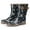 Flower Short, variant on Izzy Womens Waterproof Tall Rain Boots Non-Slip Rubber Mid Calf Garden Shoes