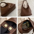 thumbnail image 6 of breaise Women’s PU Leather Slouchy Crossbody Bag Chic Shoulder Tote, 6 of 10