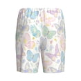 thumbnail image 2 of Lsque Colorful Butterfly Mens Sleep Pajama Shorts,Short Pajama Pants, Cotton Ultra-Soft Knit-XX-Large, 2 of 9