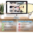 thumbnail image 5 of Fashion Clear Glasses Non Prescription  Glasses for Women Blue Light Blocking Rectangle Metal Glasses Frame, 5 of 6