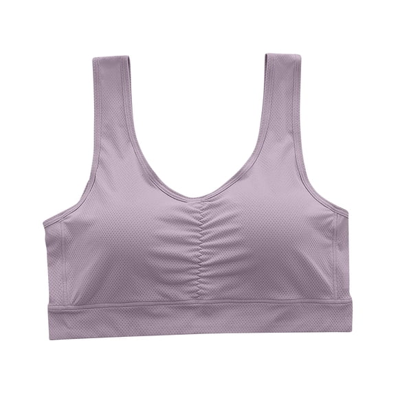 XuJwPNcy Womens Scoop Neck Sports Bra Workout Crop Tank Tops Non-padded Yoga Camisole Sports Seamless Bras for Women