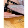 thumbnail image 4 of Miu Miu Women's Oval Sunglasses Tortoise/Black Frame Gold Logo, 4 of 5