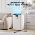 thumbnail image 6 of SIMZLIFE 12000 BTU Portable Air Conditioner with WIFI for Room, Portable AC Unit with Remote Control, White, 6 of 10