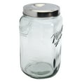 thumbnail image 4 of Mason Craft And More 4.6 Liter Square Glass Extra Large Canister With Pop Up Lid, 4 of 8