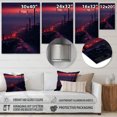 thumbnail image 4 of Designart "delicate City Nights II" Cityscapes Metal Art Living Room, 4 of 5