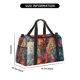 thumbnail image 3 of Fotbe Butterflies On Rocky Cliff Bolsa de Viaje con Estampado, Bolsa de Fin de Semana para Mujer con Compartimento para Zapatos, Bolsa de Gimnasio con Bolsillo Húmedo, 3 of 7