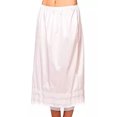thumbnail image 1 of ITFABS Jupe Femme Solide Lisse Dentelle Taille Élastiquée Jupe Ample Robe, 1 of 2