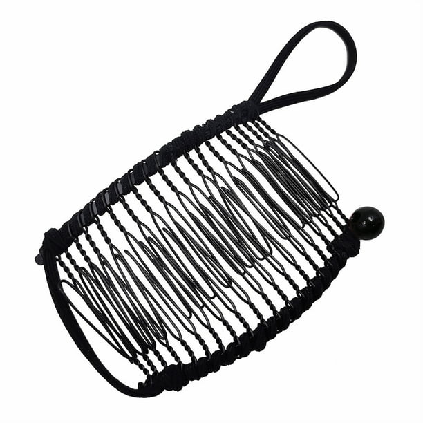 Pinzas para el cabello para mujeres, pinzas para peinar, pinzas para el cabello para niñas, pinza vintage para el cabello, peine doble, accesorio para el cabello, anillo de compromiso elástico de 20 d