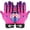Pink, variant on FINGER TEN Football Receiver Gloves Youth Receiving Gloves Pro 3.0 Durable Breathable Flexible for Kids Boys Girls in White Red Black Blue Small Large Medium X-Large