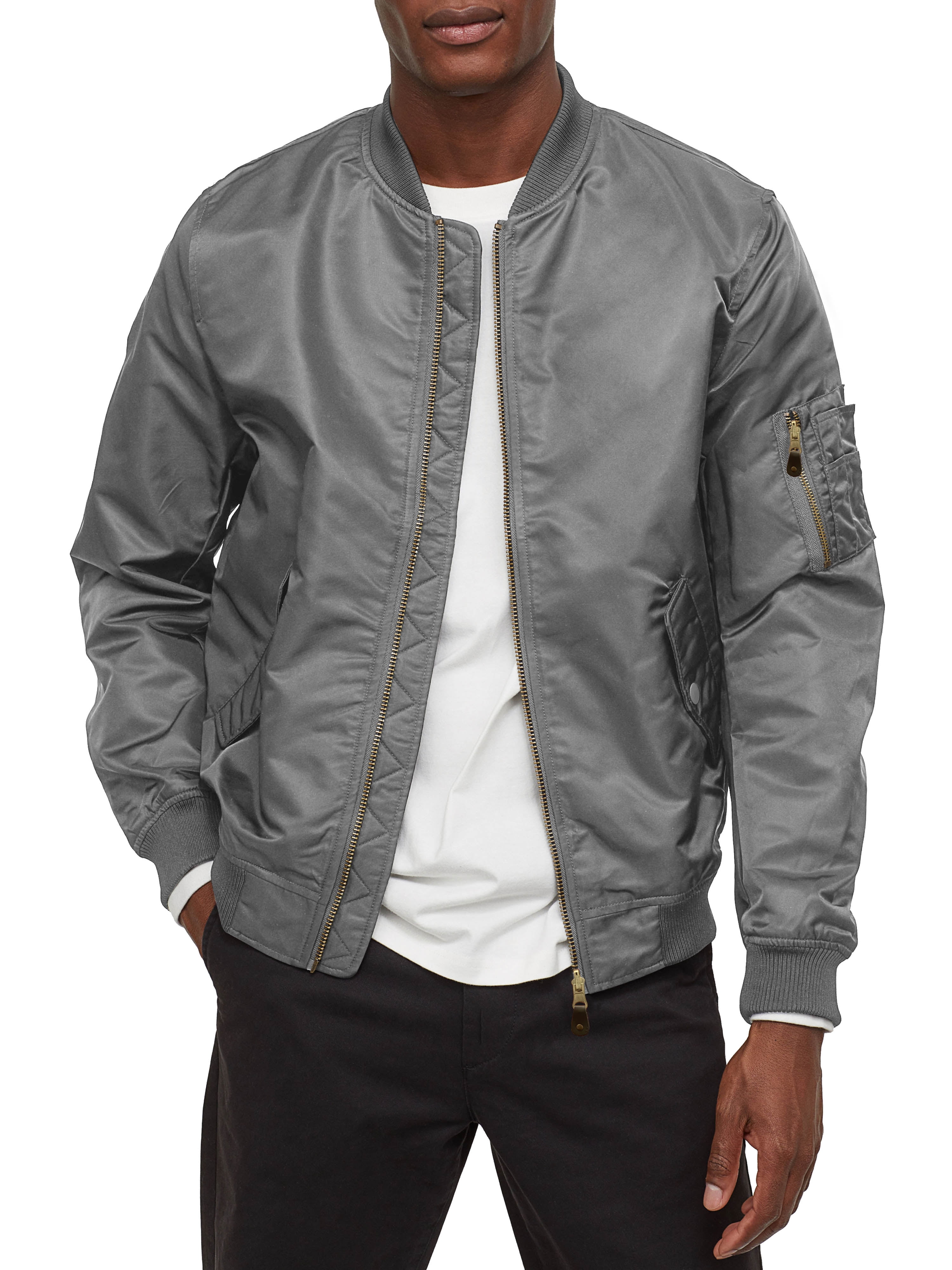 Ma Croix Mens MA 1 Premium Bomber Jacket Flight Jacket Outerwear