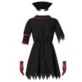 thumbnail image 4 of Disfraz de enfermera zombi, uniforme de anime con sangre, vestido con sombrero, fiesta de Halloween, juego de rol, traje de enfermera de terror, 4 of 4
