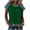 *Army Green, variant on VBVC Women's Waffle Denim-Look Patchwork T-Shirt,Ladies Lightweight Breathable Crew Neck Casual Top,Raglan Sleeve Summer Blouse For Women,Army Green,S-2XL