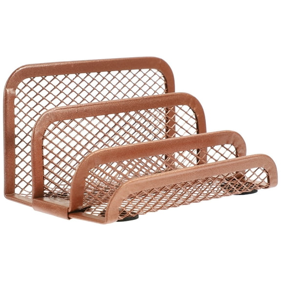 Desktop Book Holder Organizer Mail Countertop Office Rose Gold