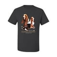 thumbnail image 2 of If It's Not a Bassett Hound Its Just a Dog Gift | Mens Dog Lover Graphic T-Shirt, Charcoal, Medium, 2 of 3